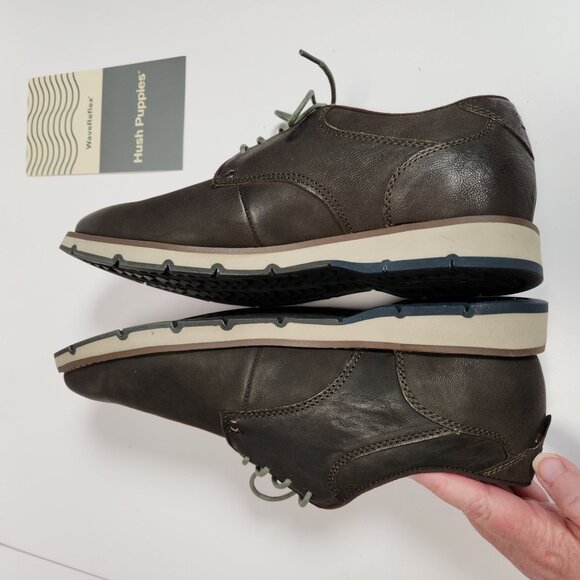 Hush Puppies Titan Leather Lace-Up Casual Shoes Mens Size 9M - Picture 12 of 16